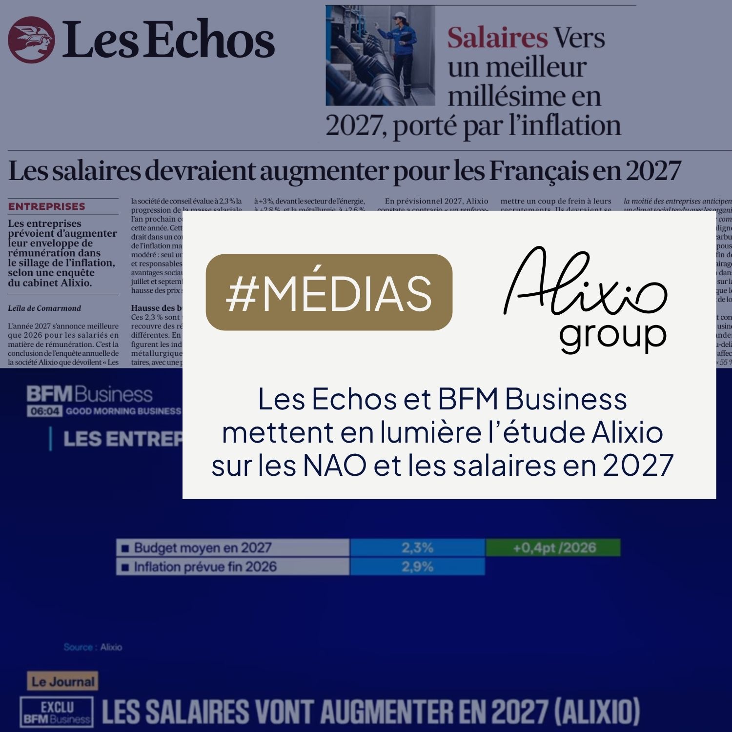Etude Alixio NAO 2027 présentée dans les médias